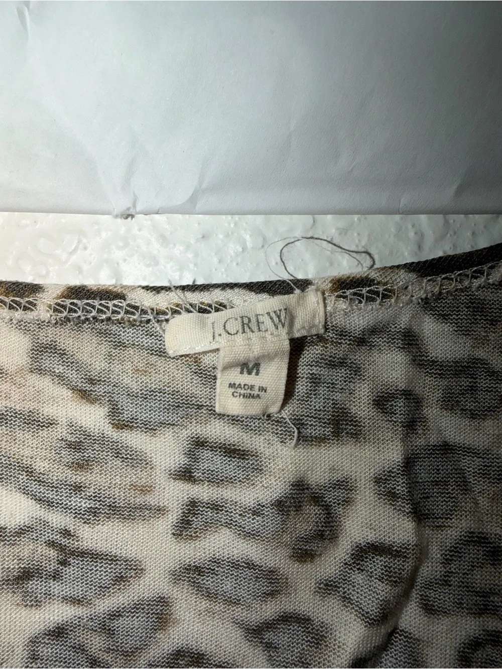 J Crew Animal Print Tank.